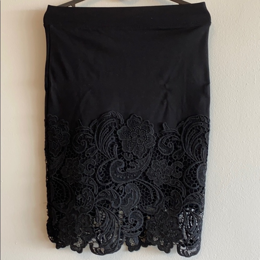 Black Lace Skirt
